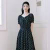 Thursday Island Women Flower Puff Sleeve Long Dress T264mop250w