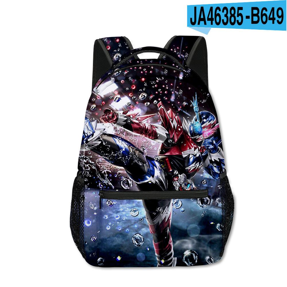 Fashion Novelty Cool Kamen Rider student Bookbag Notebook Backpacks 3D Print Oxford Waterproof Boys/Girls Travel Backpacks