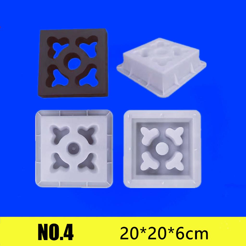 20*20*6cm Cement Mold Hollow Plastic Brick Mold Grid Background Wall Decoration Garden Window Flower Fence Wall Mold