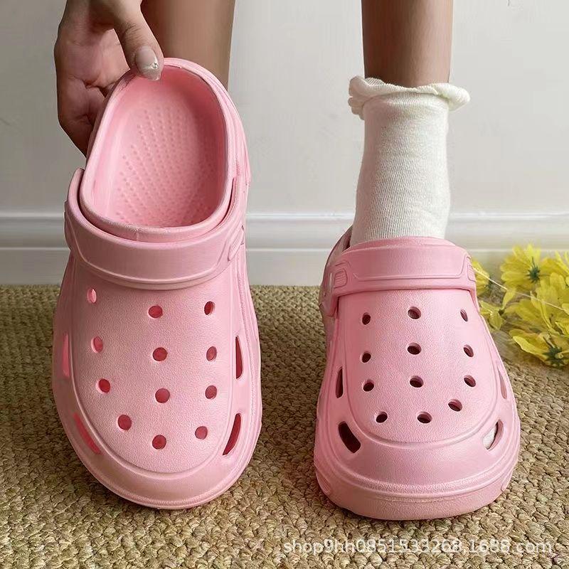 EVA Closed-Toe Non-Slip Beach Sandals: Cute Summer Shoes for Men & Women, Thick Sole, Ideal for Nurses