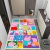 Peppa Pig's Colorful World Floor Rug Office Rug Perfect for Bedrooms Dining Room Outdoor Playrooms Antislip Carpet Office home decor