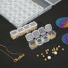 PP Nail Art Case with Clear Lid 56 Slots Nail Art Organizer Nail Art Decoration Accessories Tool for Jewelry Diamond Painting