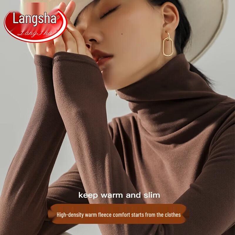 LangSha Women's High-Neck Thermal Baselayer Top