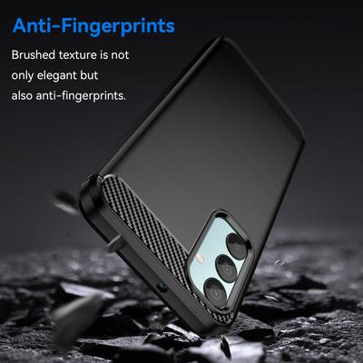 For Samsung Galaxy M15 5G/F15 5G Brushed Case Carbon Fiber Texture TPU Phone Cover
