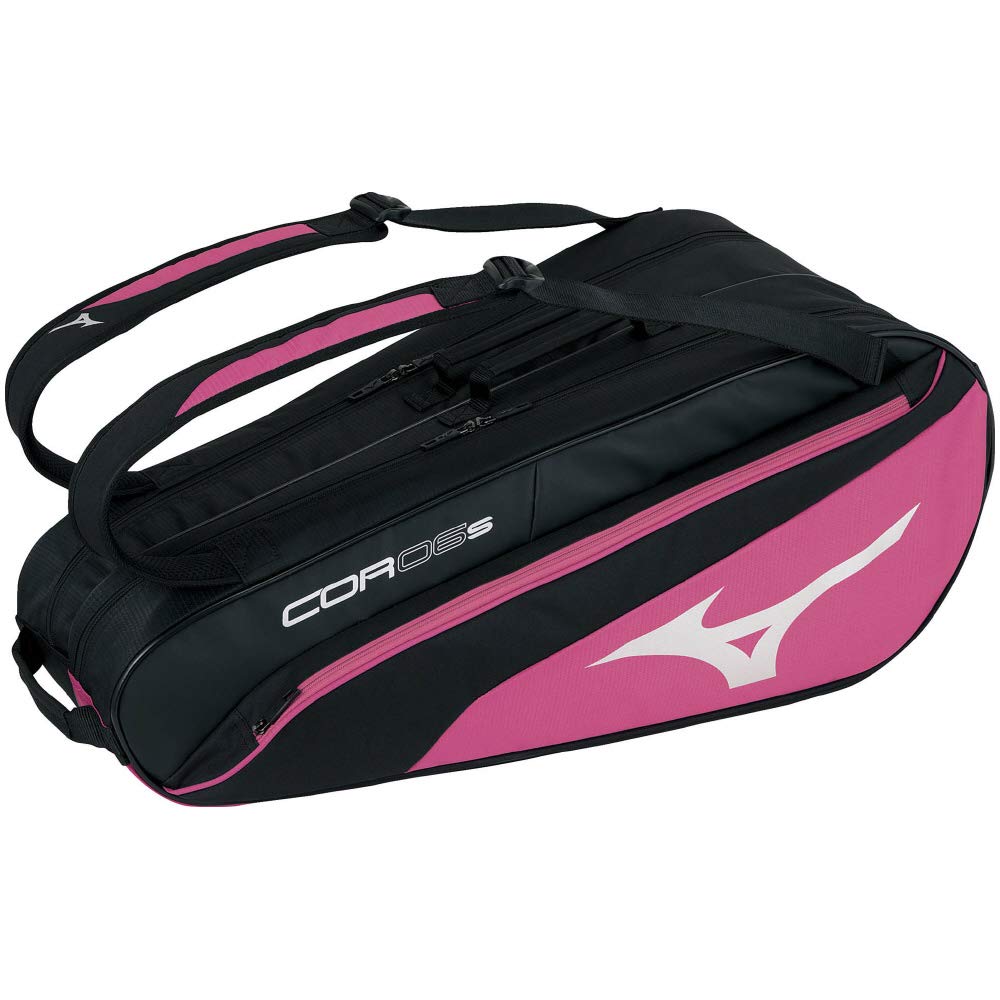 

MIZUNO Soft Racket Bag 63JD0501 Black x Pink 6 Pieces Tennis/Tennis 97