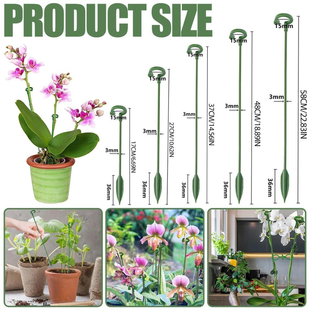 10PCS Anti Lodging Butterflies Orchid Potted Fixing Rods Flower Holder Pole  For Indoor Outdoor