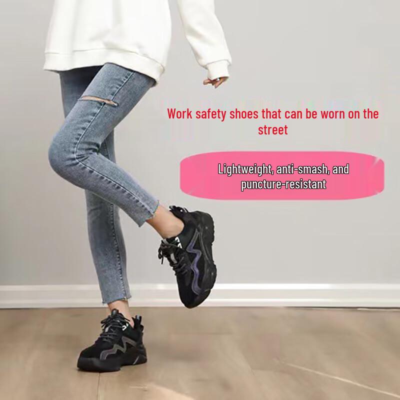 HUIZUMEI Summer Fashion Safety Shoes