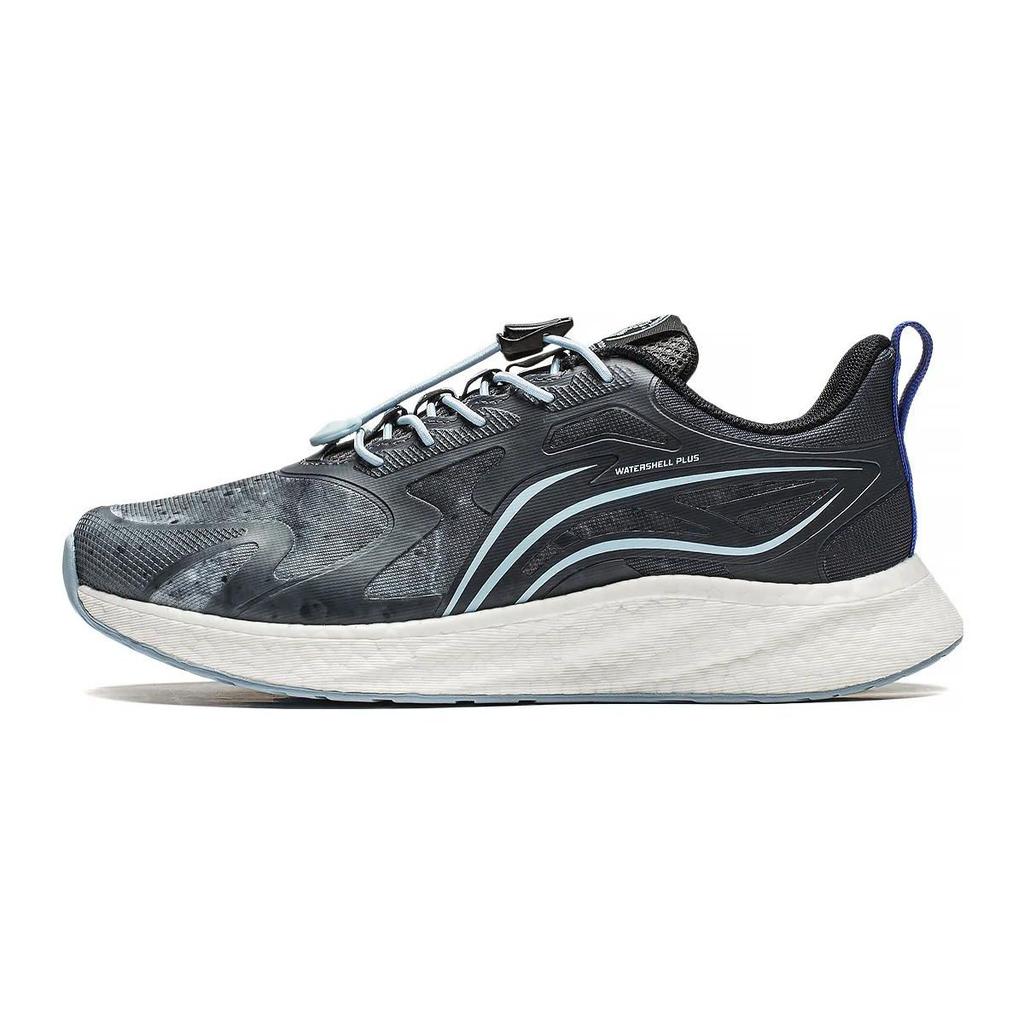 Li Ning Kids Protective Nest V2 Comfortable Shock Absorbing Durable Low Top Running Shoes Kids Running Shoes Gray YKFT076-7