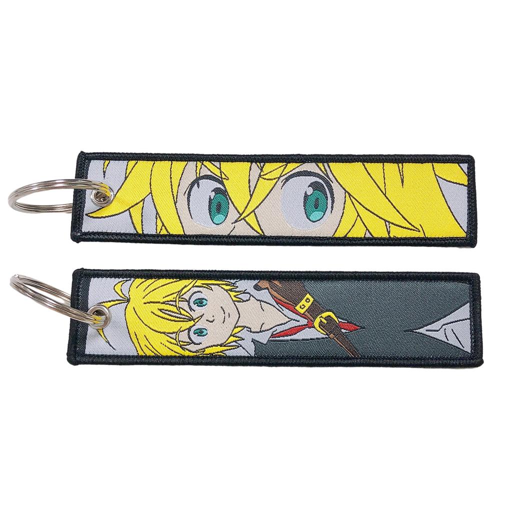 Anime Schloss Schlüsselanhänger Fan Geschenke Jet Tags Stickerei Schlüsselanhänger Niedlicher Auto Anhänger Schlüsselanhänger Schmuckstück Tasche Geldbörse Anhänger Zubehör Geschenke