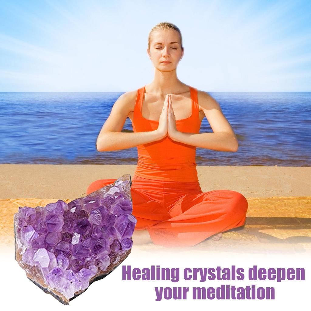 Amethyst Cluster Decor Deep Purple Crystals Natural Amathesis Crystal Clusters Raw Amethyst Stones for Meditation Stylish Room