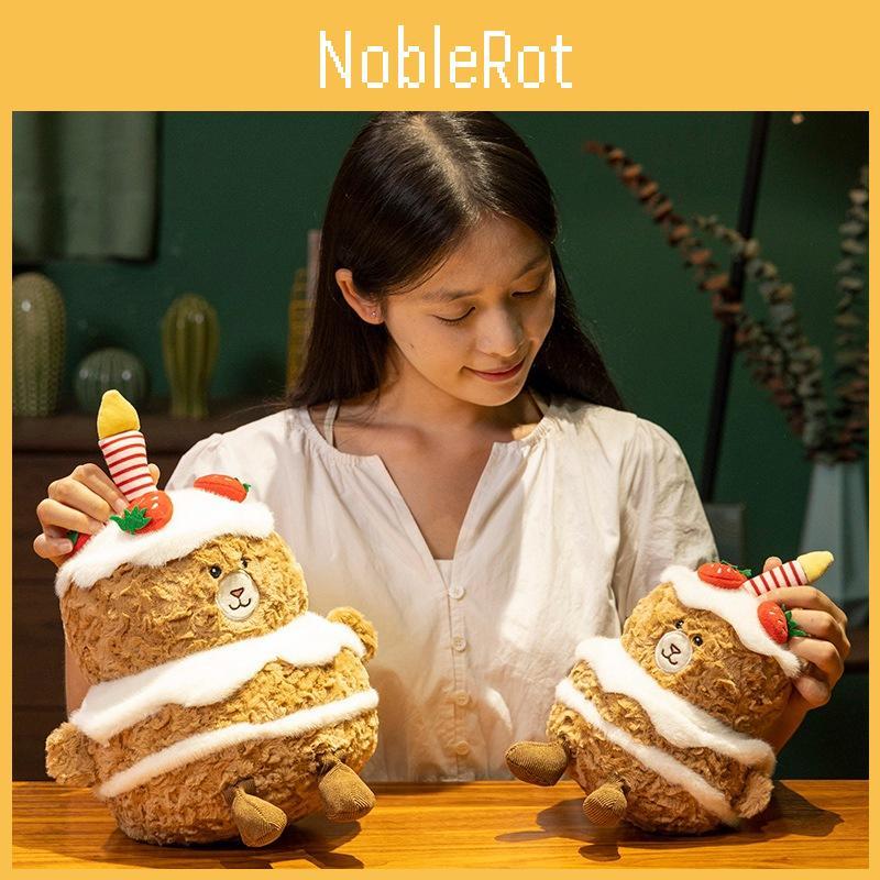 Birthday Cake Strawberry Bear Doll Cute Plush Bear Doll Birthday Gift Girls