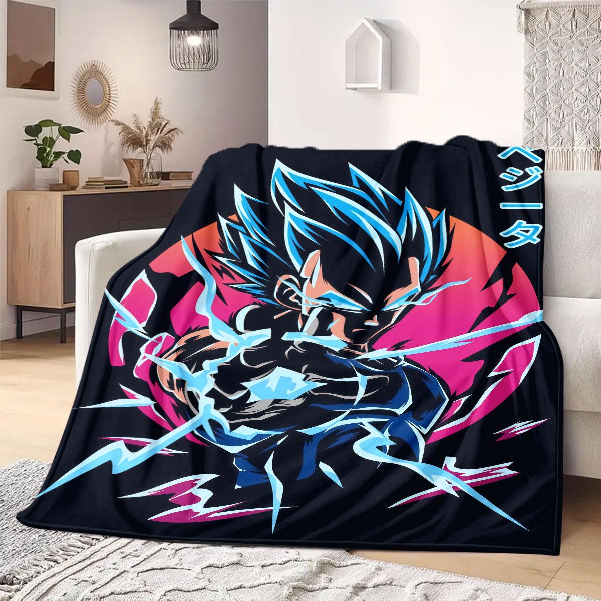 

Dragon Ball Print Blanket Warm Comfortable Flannel Blanket Suitable for Bedrooms,Sofas,Beds,Chairs,Picnics,Travel 75x90cm