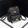 Korean Niche Backpack  New Spring and Summer Fashion Diamond Bag for Women Commuting Versatile Chain Backpack for Women
