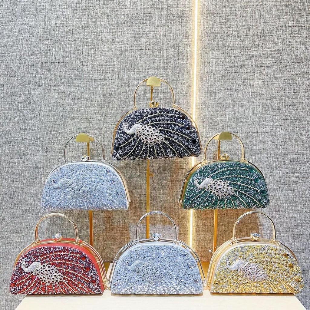 Women's Rhinestone Evening Clutch - Bridal & Banquet Handbag