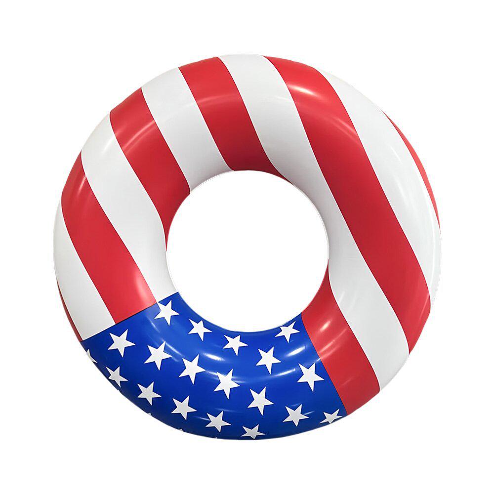 Starry Sky Sequin Mermaid Swim Ring: Thickened Inflatable Children's Float