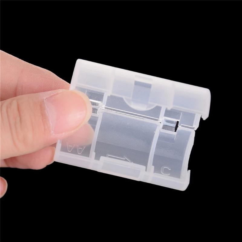 4Pcs Standard Battery To Size C Battery convert Plastic Battery Adapter Box Multipurpose Battery Adapter