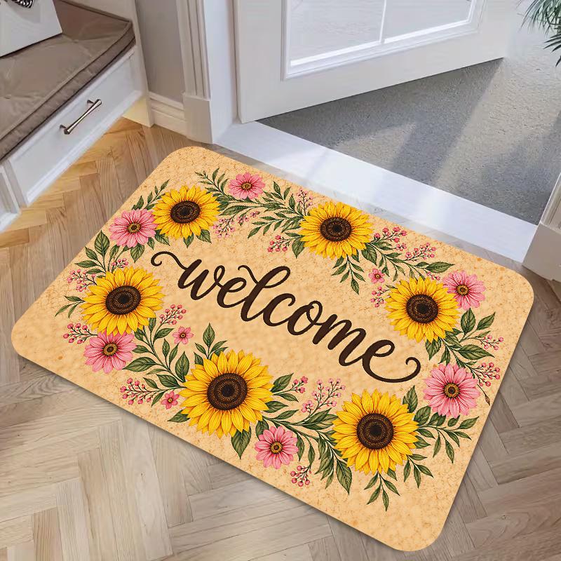 Light Blue Bubble Ocean Seashell Starfish Non Slip Entry Rug Indoor Outdoor Coastal Beach Front Mat