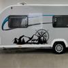 Forest Mountain Graphics Car Stickers For Motorhome Horsebox Caravan RV Camper Van Body Decor Vinyl Decals Accessories