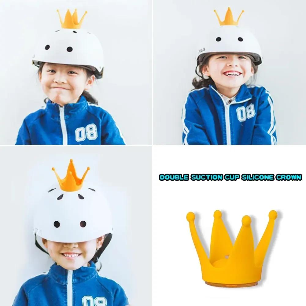 Creative Motorcycle Helmet Crown Horns Styling Decor Motorbike Helmet Motocross Helmet Headwear Sucker Motorcycle Accessories