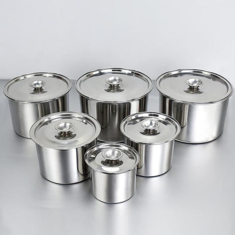 20cm Stainless Steel Seasoning and Lard Pot with Lid