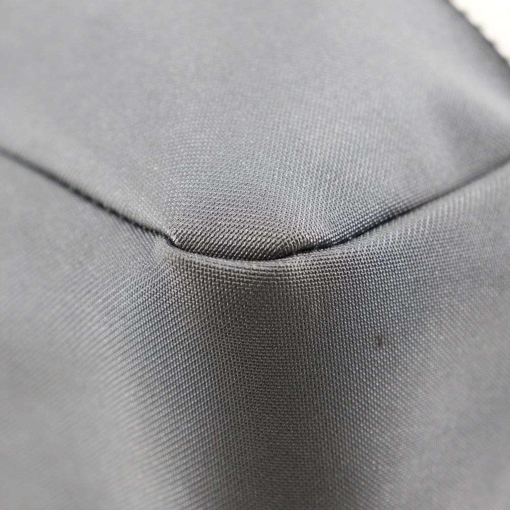 Chanel Logo Tote Bag Sports Line Gray Nylon Women Used