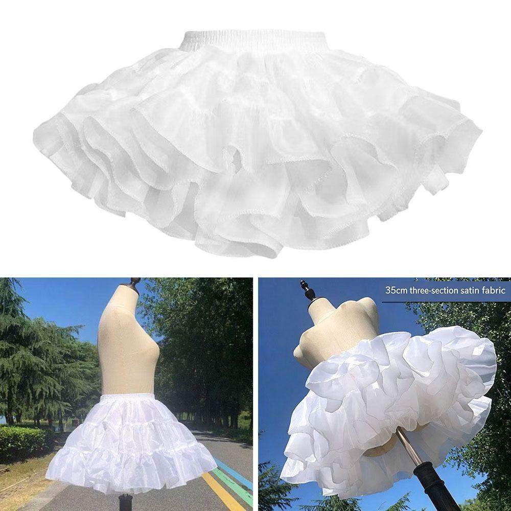 Without Hoop Underskirt Crinoline Lolita Crinoline Skirt Fashion Petticoat  Women Girls