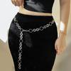 Punk Hip Hop All-Match Hollow Circle Waist Chain Vintage Waist Chain For Women Personality Waist Chain Clothing Accessories Gift