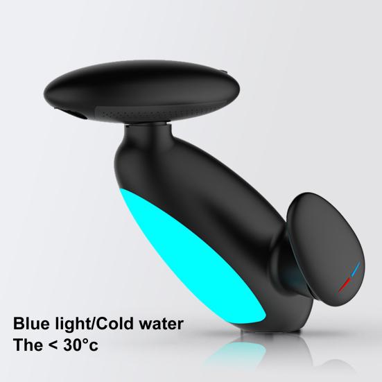 LED Faucet Pull-down Bathroom Sink Faucet 360 Degree Rotating Nozzle Adjustable Single Handle Countertop Basin Tap