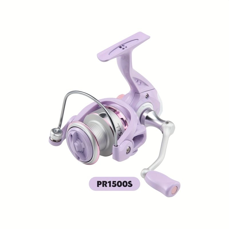High Quality Purple Spinning Fishing Reel 1500-7000 Series Metal Spool and Stainless Steel Bearings Durable for Freshwater and Saltwater Fishing