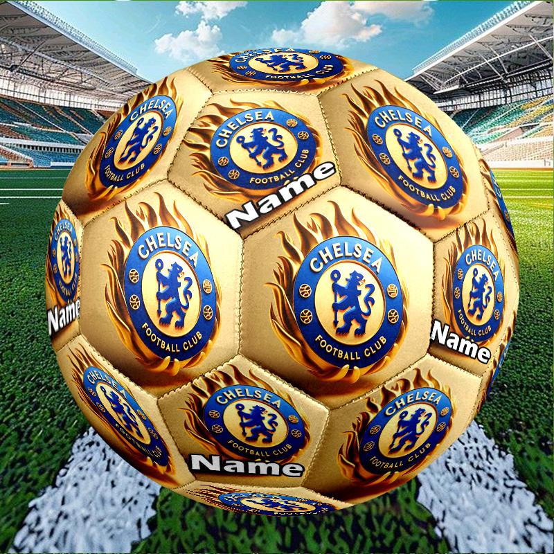 Custom Name Personalized football club F.C-A Print Size 5 Soccer Ball Training & Match Football, for Team, Kicking, Gift for Football Enthusiasts