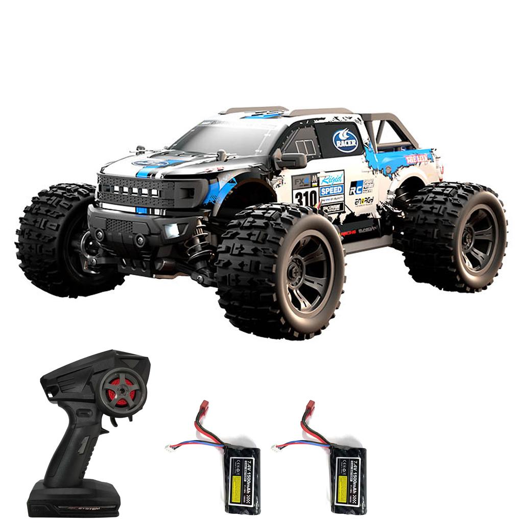 Remote Control Car for Kids, 2.4GHz 4WD All Terrain High Speed Off Road Vehicle with LED Lights,