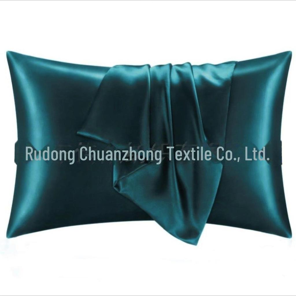 Multi-color Satin Imitation Silk Pillowcase Pair for Trade