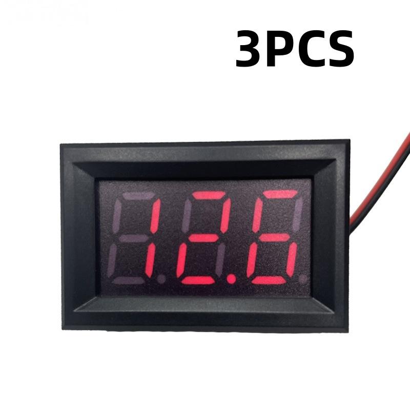 New 1/3Pcs Motorcycle Vehicle LED Display Voltage Tester 0.56 Inch DC4.5-30V Digital Car Voltmeter Automotive Voltage Meter