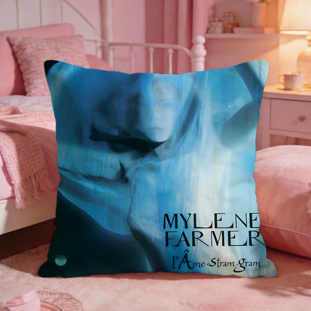 Singer MMylene Farmer Cushion Cover Premium Comfort Reversible Pillow Cove Two In One Design For Any Room Car Interior