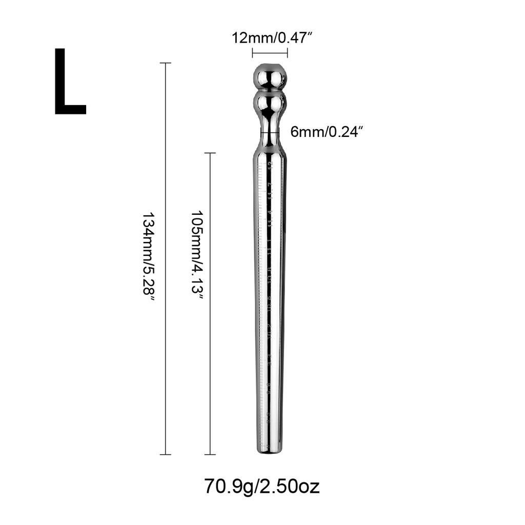1PCS Metal Urethral Probe Measuring Urethral Size Urethral Dilatation Masturbation Penis Head Male Urethral Rod Adult Sex Toys