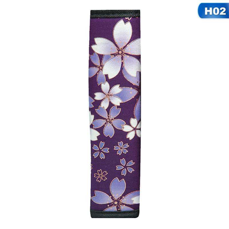 Cherry/ Plum Blossoms Car Truck Safety Belt Covers Safety Belt Shoulder Pads Protection Pad