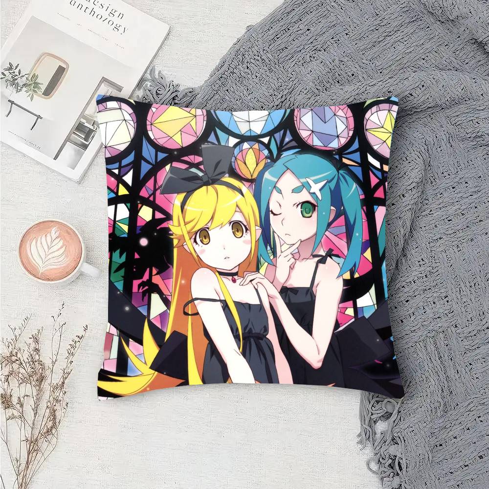 Anime M-Monogatari Series Pillow Case Sofa Cushion Cover Room Home Decoration