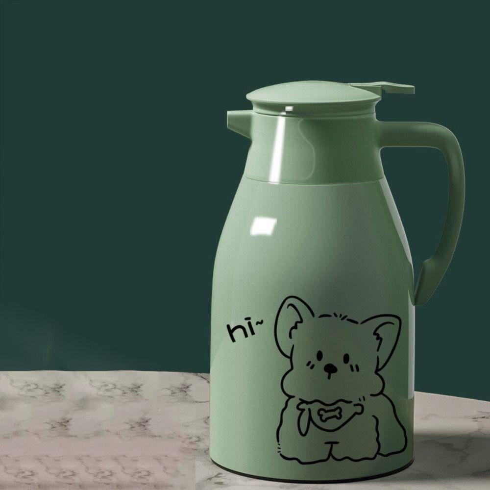 Dog Pattern Insulated Kettle Large Capacity Thermal Bottle Thermos Bottle  Student Dormitory