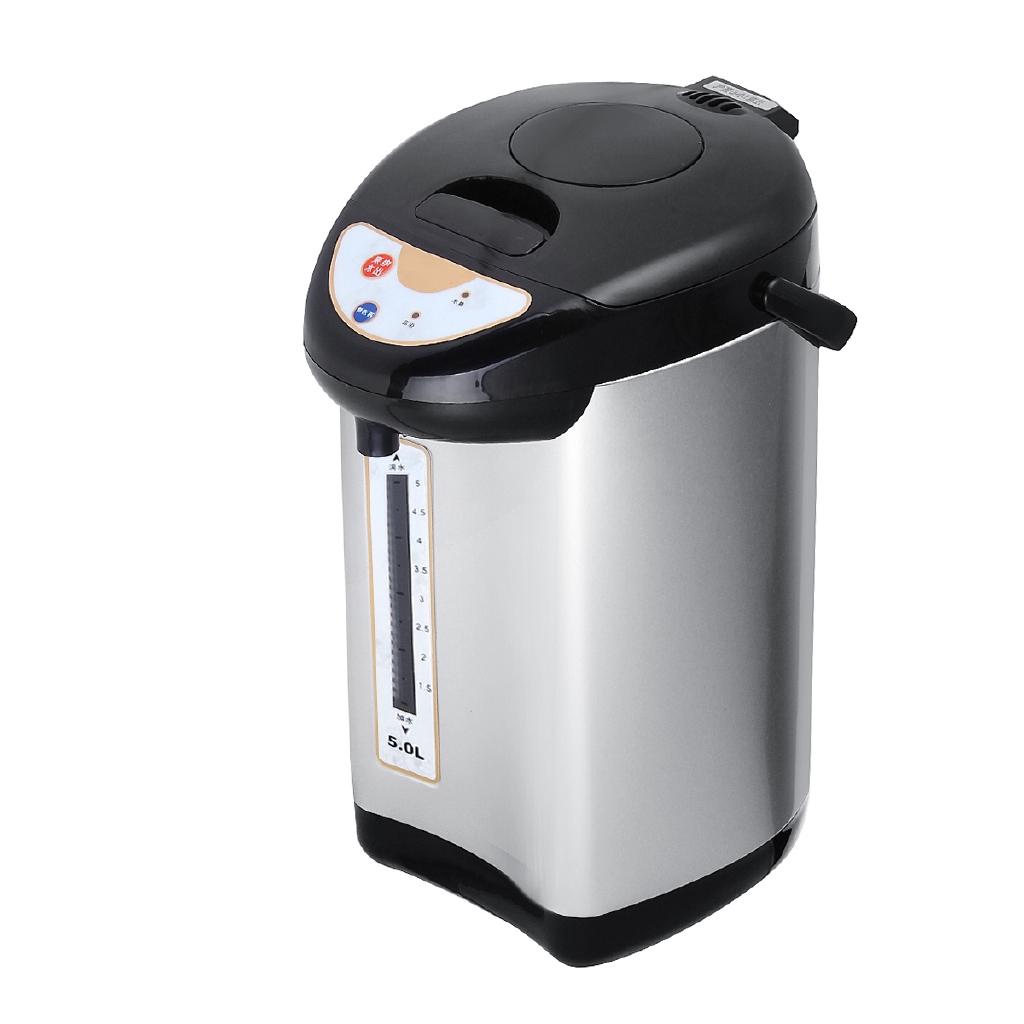 304 Stainless Steel Wired Electric Kettle Water Boiler and Warmer Anti-dry Power off Heating Large Capacity 750W 5L