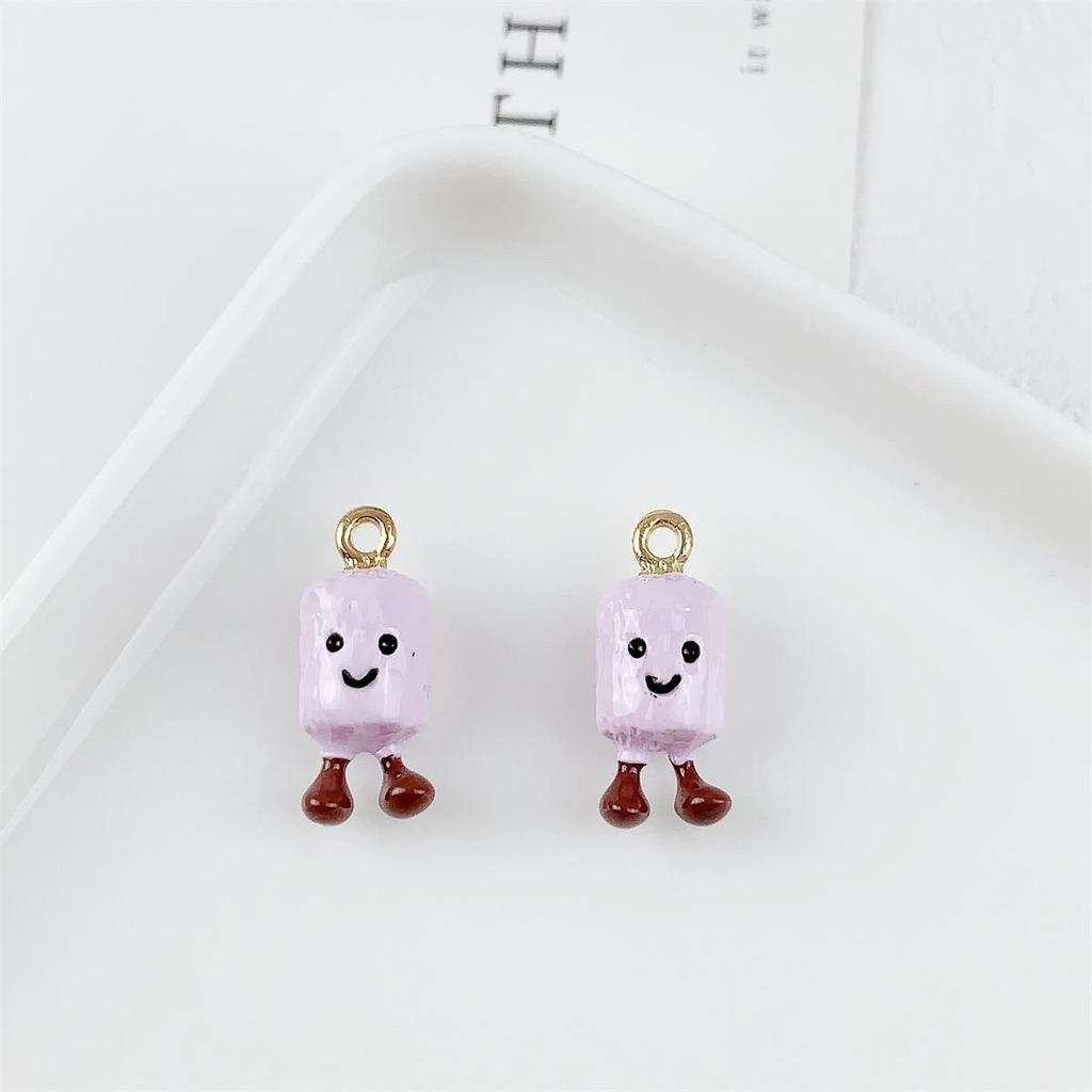 Alloy Drip Oil Cartoon Potato Pendant for DIY Jewelry Making