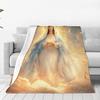 Cute Safari Animals Print Fleece Blanket Boho Nature Style Soft Warm Throw Interior Decoration Bedding Cover For Home50X60