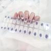 Regenbogen-Glitzer-Nagelfolien aus halbgehärtetem Gel, Nagelstreifen aus halbgehärtetem Gel – funktioniert mit jedem Nagel