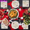 20pcs Disposable Napkins with Flower Pattern Print for Wedding,Parties,and Daily Use for Thanksgiving Fall Christmas Table Decoration