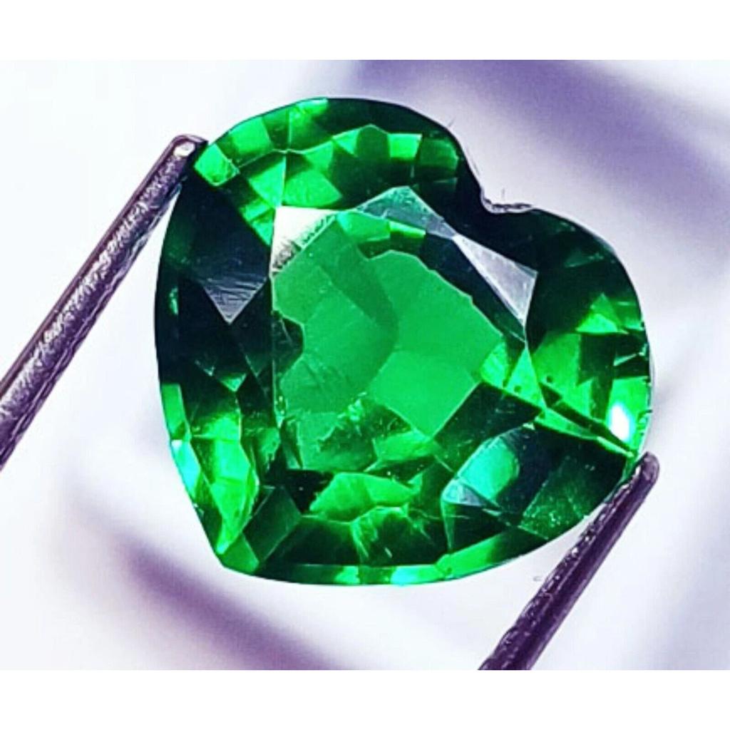 Heart Natural Tsavorite Garnet Green 10-12 Ct AAA Certified Loose Gemstone
