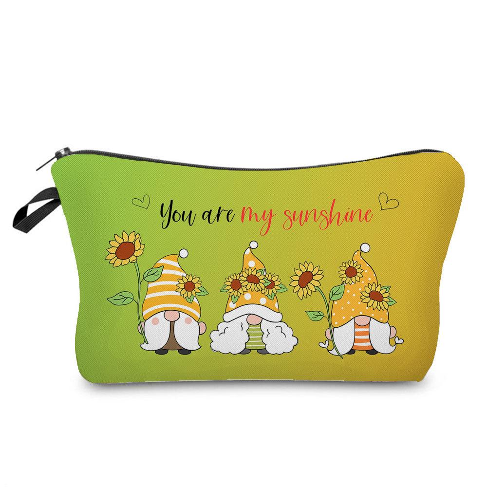 Damen Zwerge Druck Kosmetiktasche Toilettenartikel Organisieren Reise Aufbewahrungstasche 6392