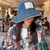 Wide Wings Denim Bucket Hat Big Brimmed Sunscreen Hat Sweet Jeans Fisherman Hat  Climbing