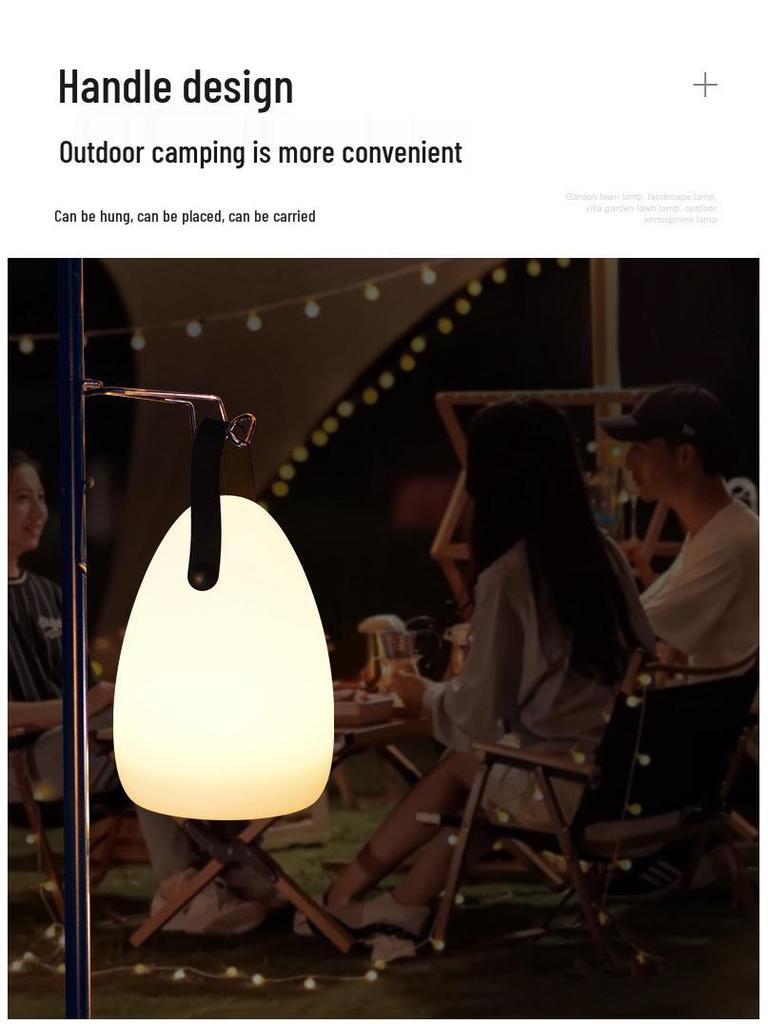 Portable Rechargeable Night Light: Cross-Border E-commerce Camping & Bedroom Table Lamp
