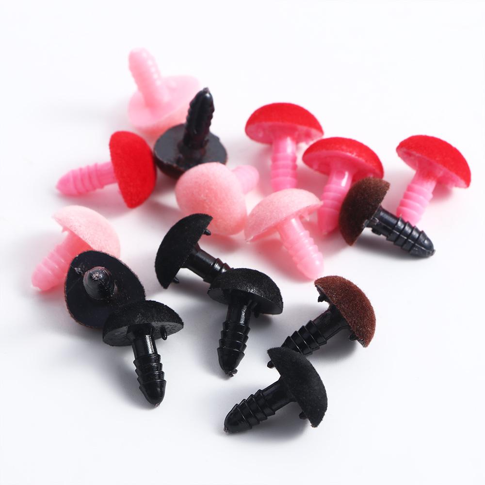 Nose DIY Bear Toy Velvet Nose Buttons 12*15mm Bear Nose Triangle Noses Dolls Nose Flocking Nose