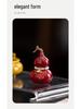 Prosperity and Fortune Ceramic Gourd Tea Pet Ornament for Tea Table and Room Decoration