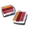 2x 12V Waterproof Rear Light 16 LED Car Truck Taillight Rear Brake Light Signal Indicator Marker for Camper Trailer Lorry Bus